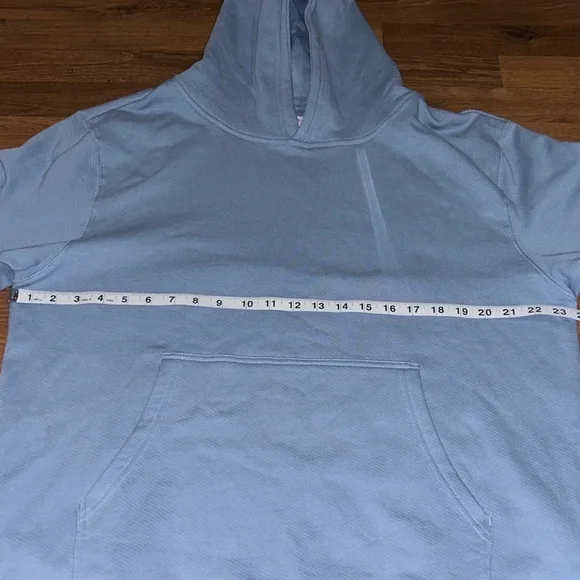 BSR BY SAMII RYAN Smiley Oversized Hoodie Women's Size L Blue - Picture 4 of 6